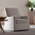 Sillón giratorio y mecedora Crawford con respaldo de almohada
