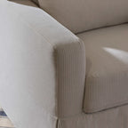 Sillón giratorio y mecedora Crawford con respaldo de almohada