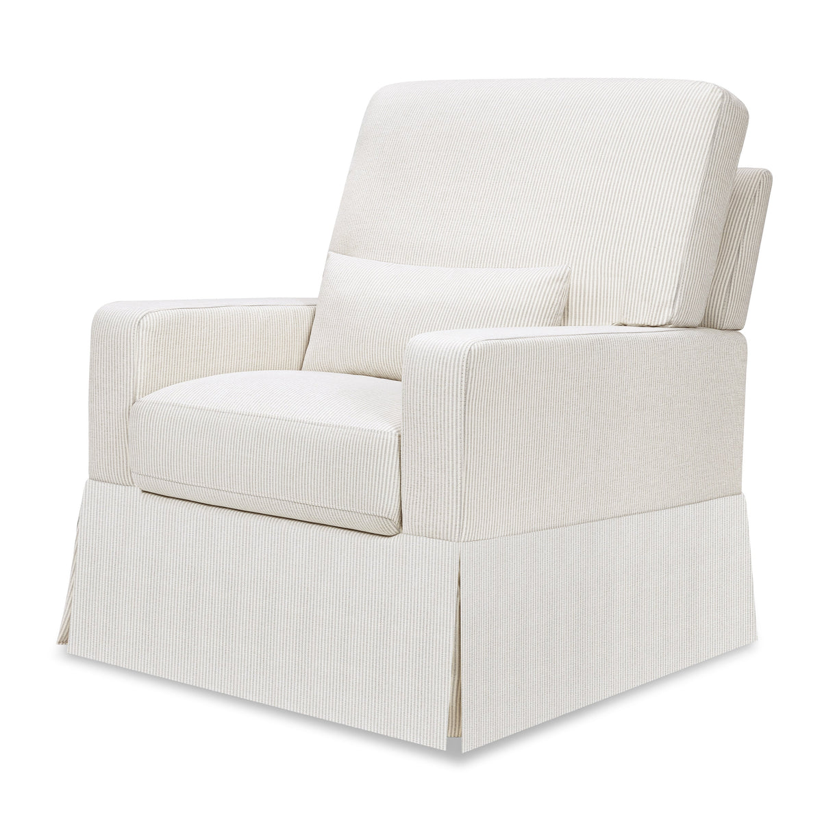 Sillón giratorio y mecedora Crawford con respaldo de almohada