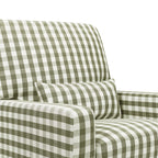 Sillón giratorio y mecedora Crawford con respaldo de almohada