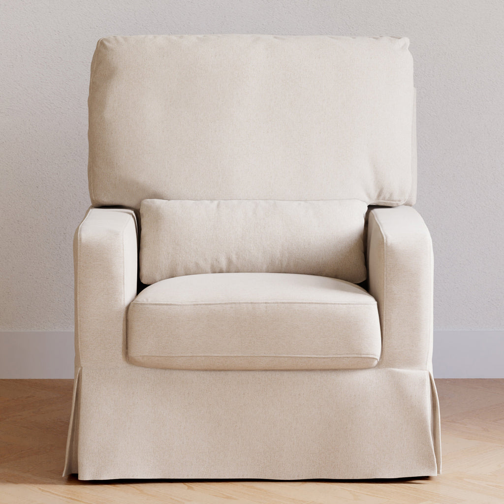 Sillón giratorio y mecedora Crawford con respaldo de almohada