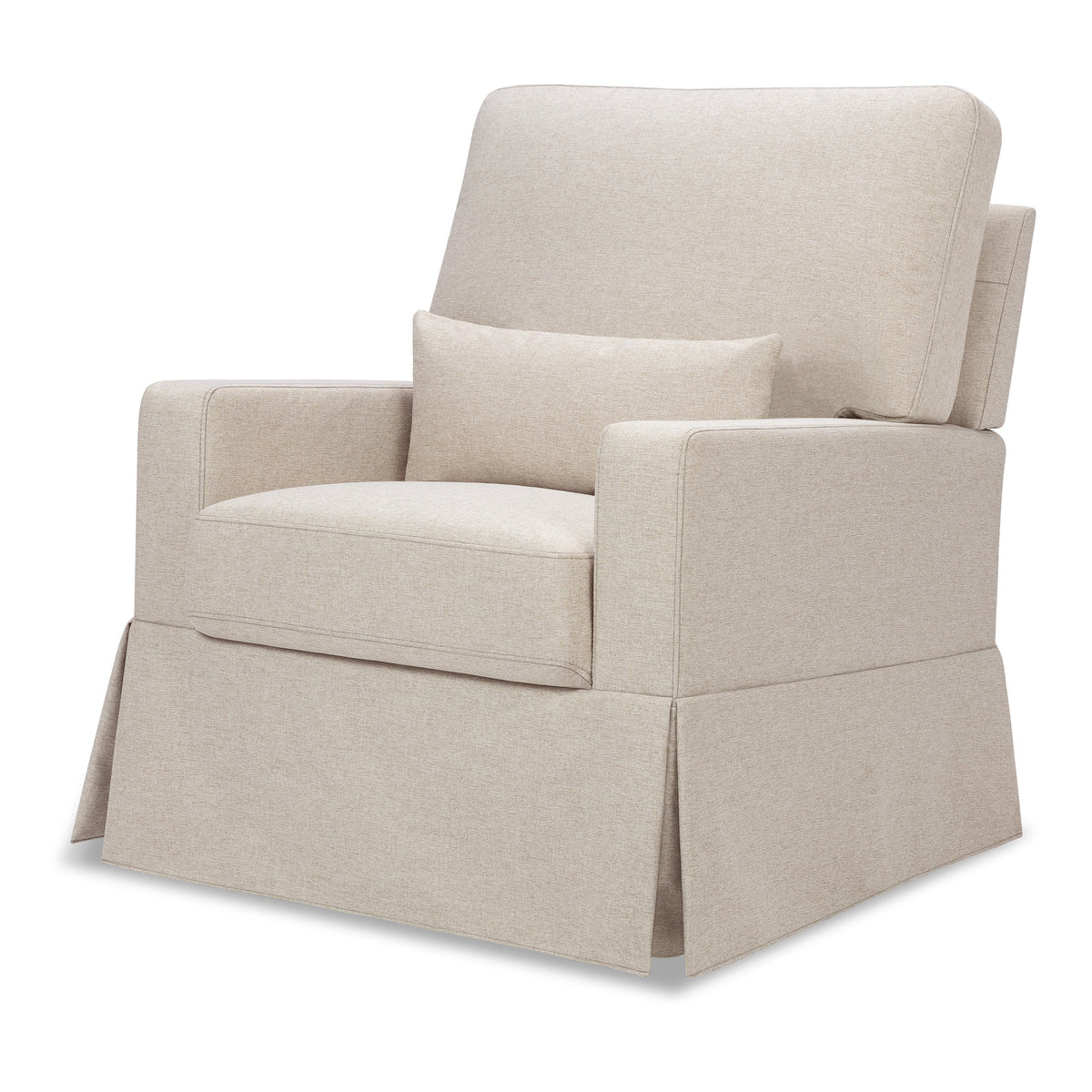 Sillón giratorio y mecedora Crawford con respaldo de almohada