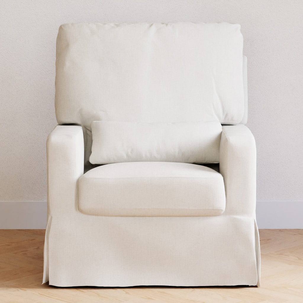 Sillón giratorio y mecedora Crawford con respaldo de almohada