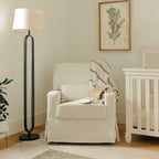 Sillón giratorio y mecedora Crawford con respaldo de almohada
