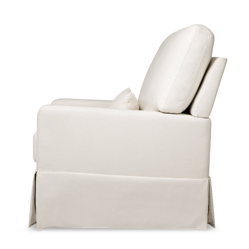 Sillón giratorio y mecedora Crawford con respaldo de almohada
