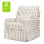 Sillón giratorio y mecedora Crawford con respaldo de almohada