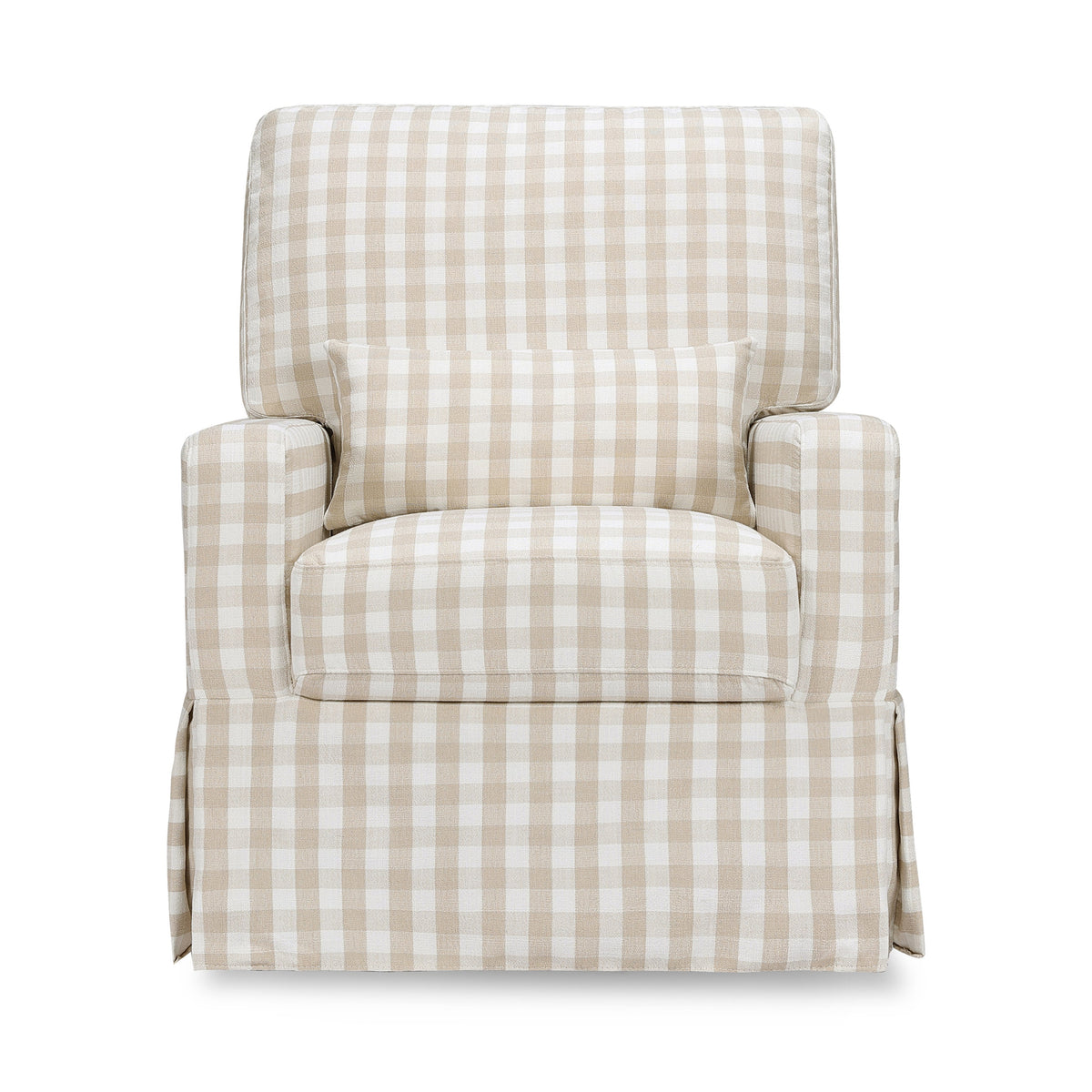 Sillón giratorio y mecedora Crawford con respaldo de almohada