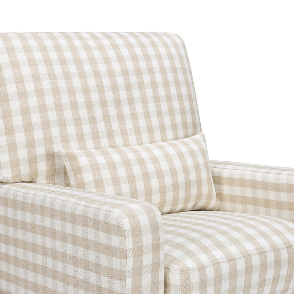 Sillón giratorio y mecedora Crawford con respaldo de almohada