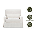 Crawford Pillowback Chair and a Half Comfort Swivel Glider