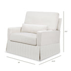 Crawford Pillowback Chair and a Half Comfort Swivel Glider