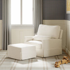 Crawford Pillowback Chair and a Half Comfort Swivel Glider