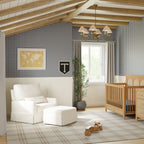 Crawford Pillowback Chair and a Half Comfort Swivel Glider