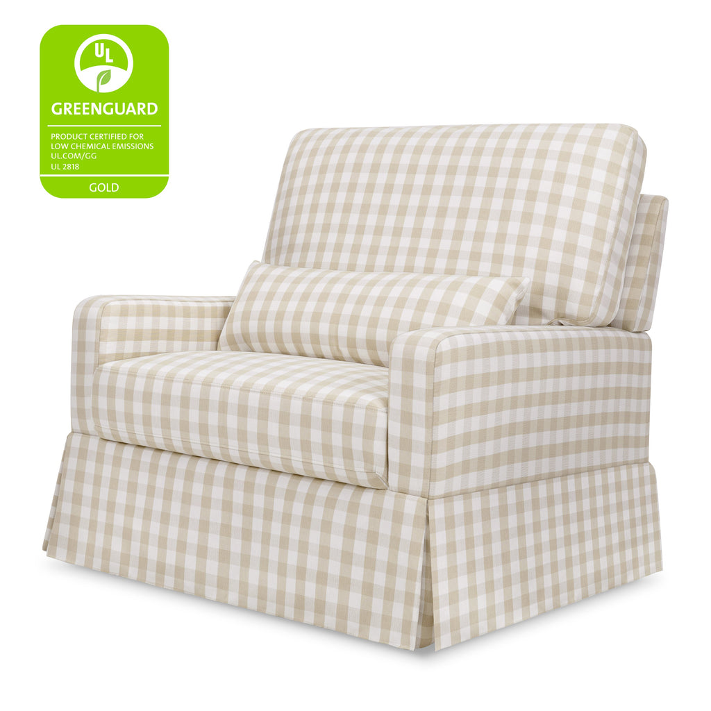 Crawford Pillowback Chair and a Half Comfort Swivel Glider