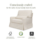 Crawford Pillowback Chair and a Half Comfort Swivel Glider