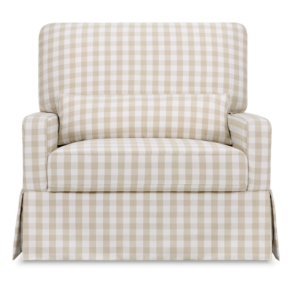 Crawford Pillowback Chair and a Half Comfort Swivel Glider