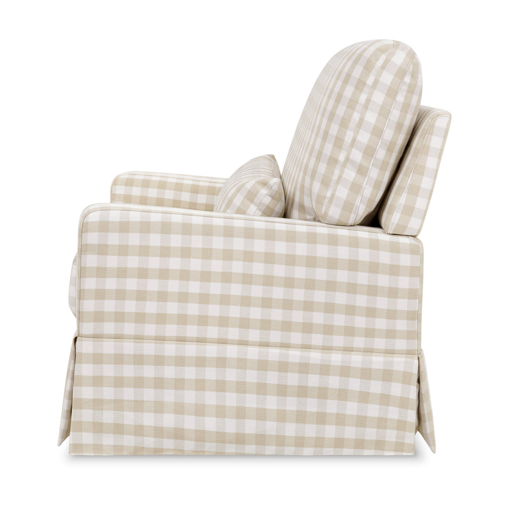 Crawford Pillowback Chair and a Half Comfort Swivel Glider