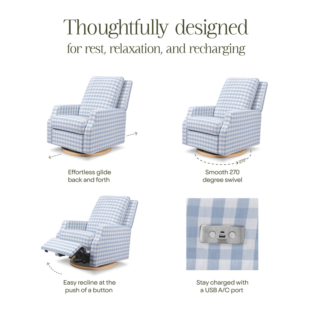 Crewe Electronic Recliner and Swivel Glider