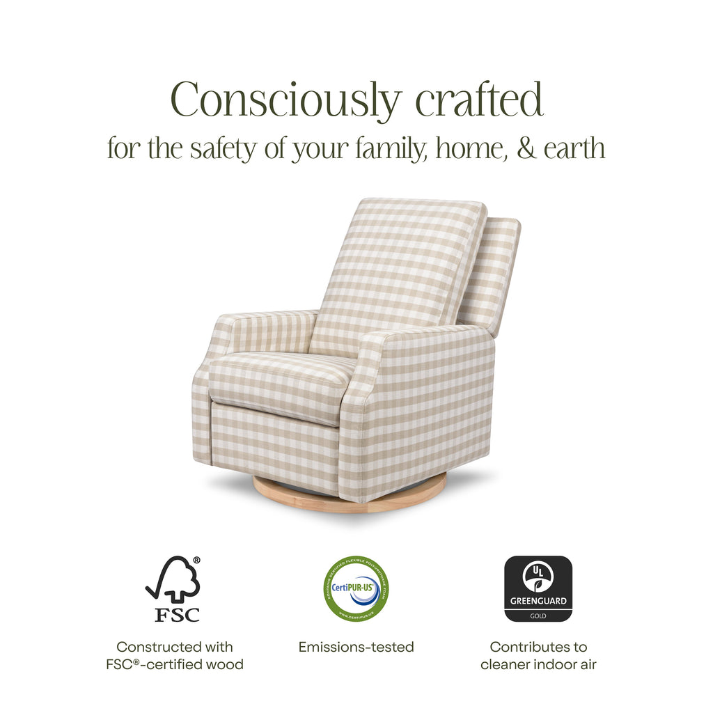 Crewe Electronic Recliner and Swivel Glider