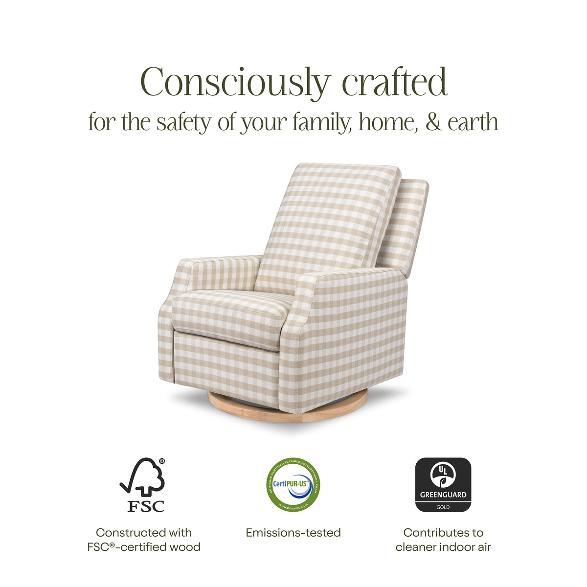 Crewe Electronic Recliner and Swivel Glider