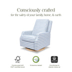 Sillón reclinable y mecedora giratoria Crewe