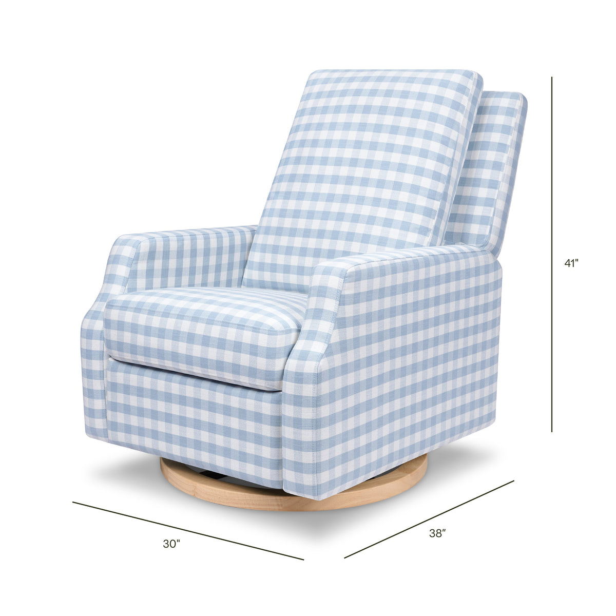 Sillón reclinable y mecedora giratoria Crewe