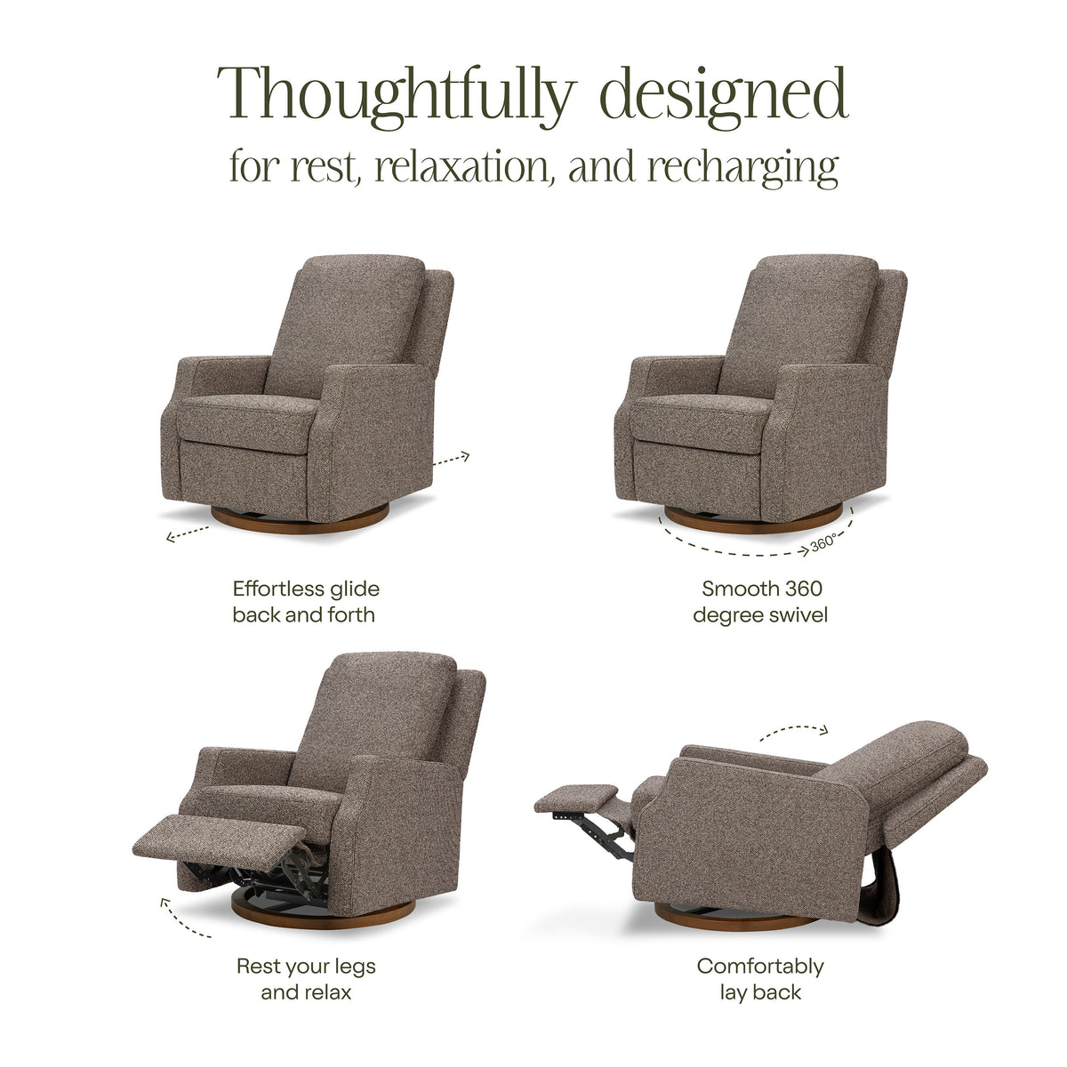 Crewe Recliner and Swivel Glider