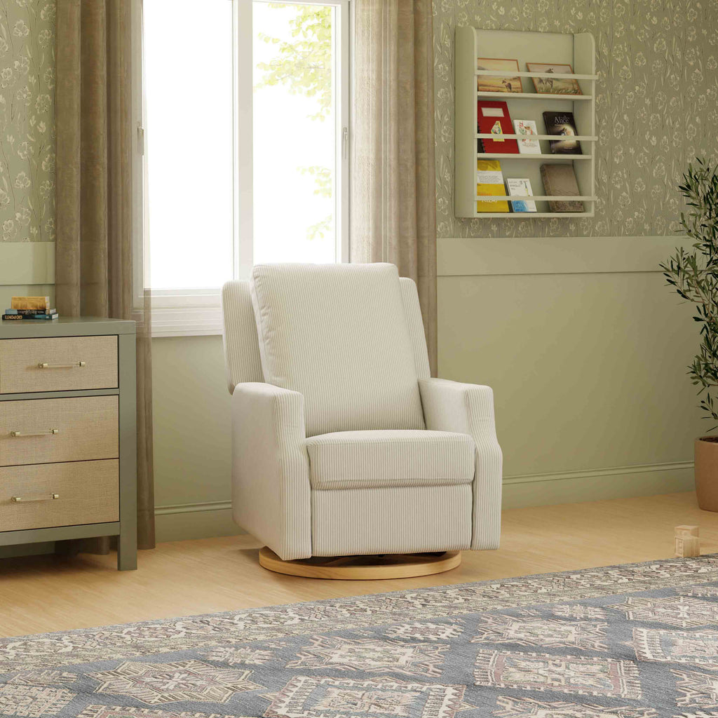 Sillón reclinable y mecedora giratoria Crewe
