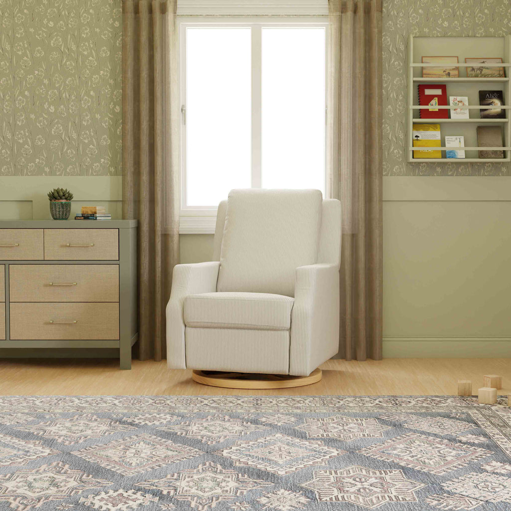 Sillón reclinable y mecedora giratoria Crewe