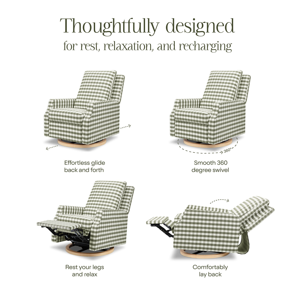 Crewe Recliner and Swivel Glider