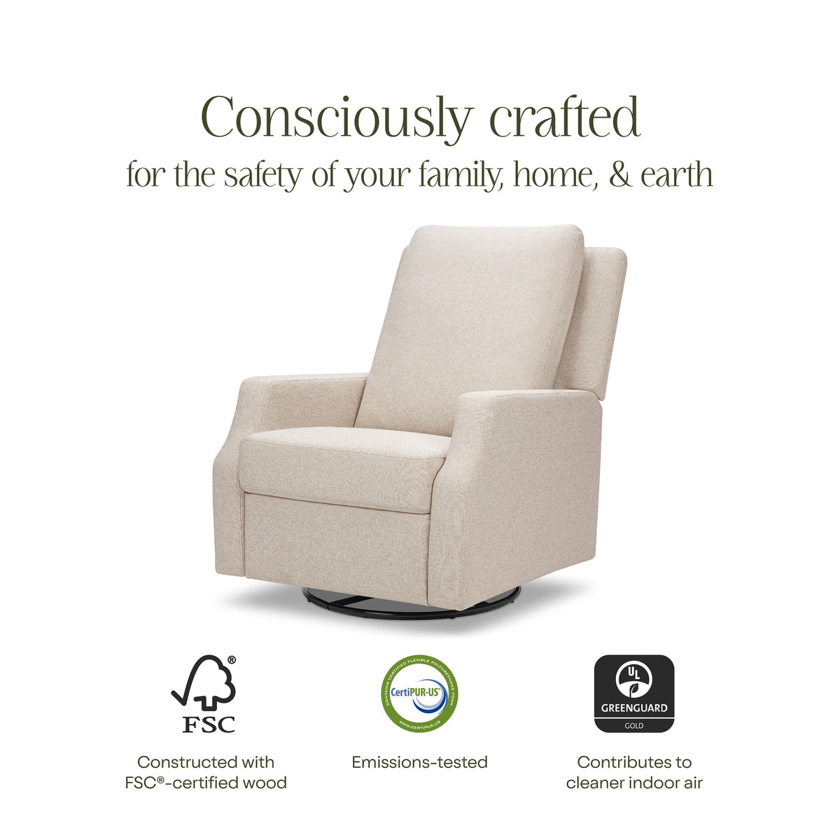 Crewe Recliner and Swivel Glider