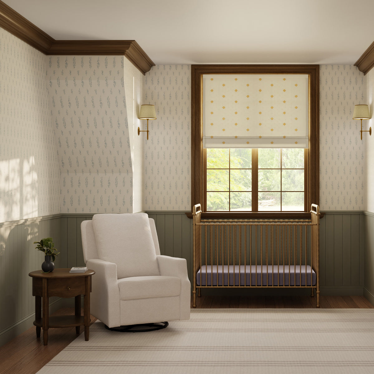 Sillón reclinable y mecedora giratoria Crewe