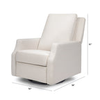 Sillón reclinable y mecedora giratoria Crewe