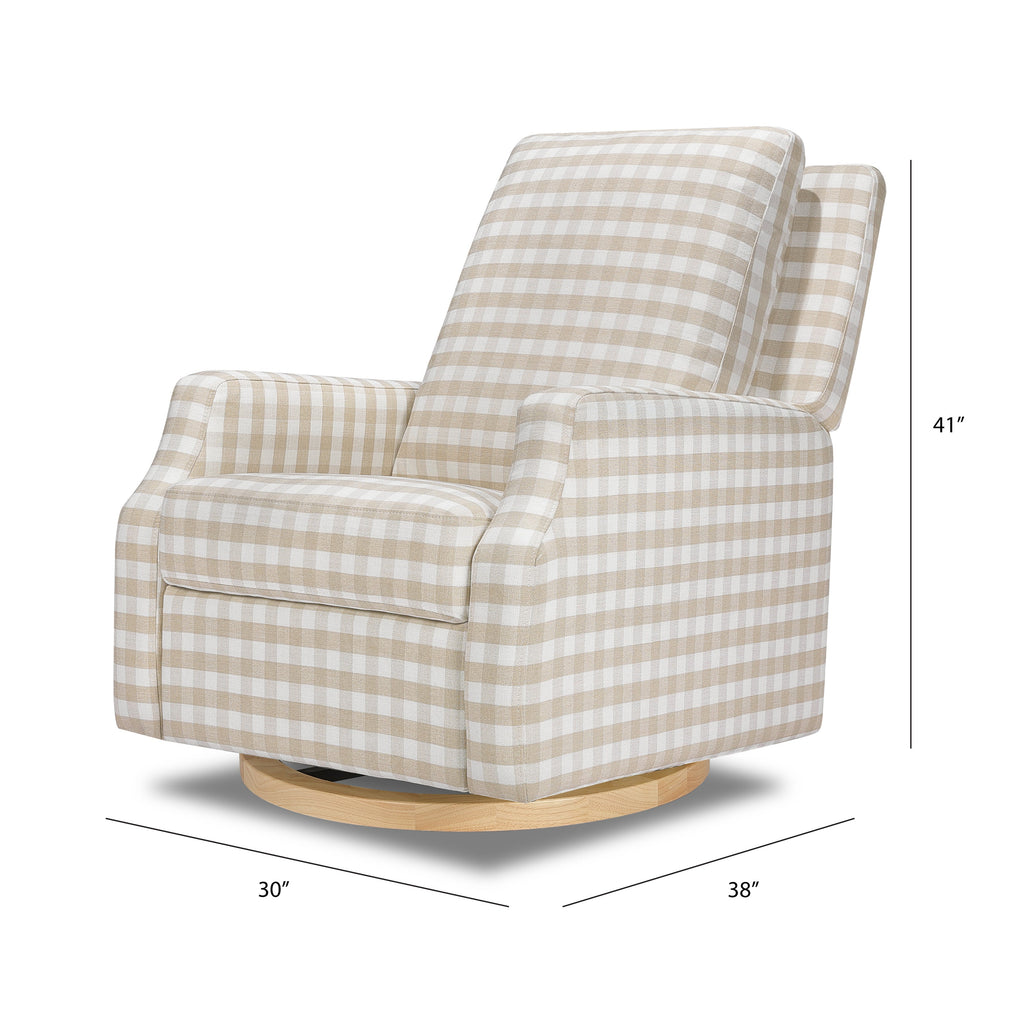 Sillón reclinable y mecedora giratoria Crewe