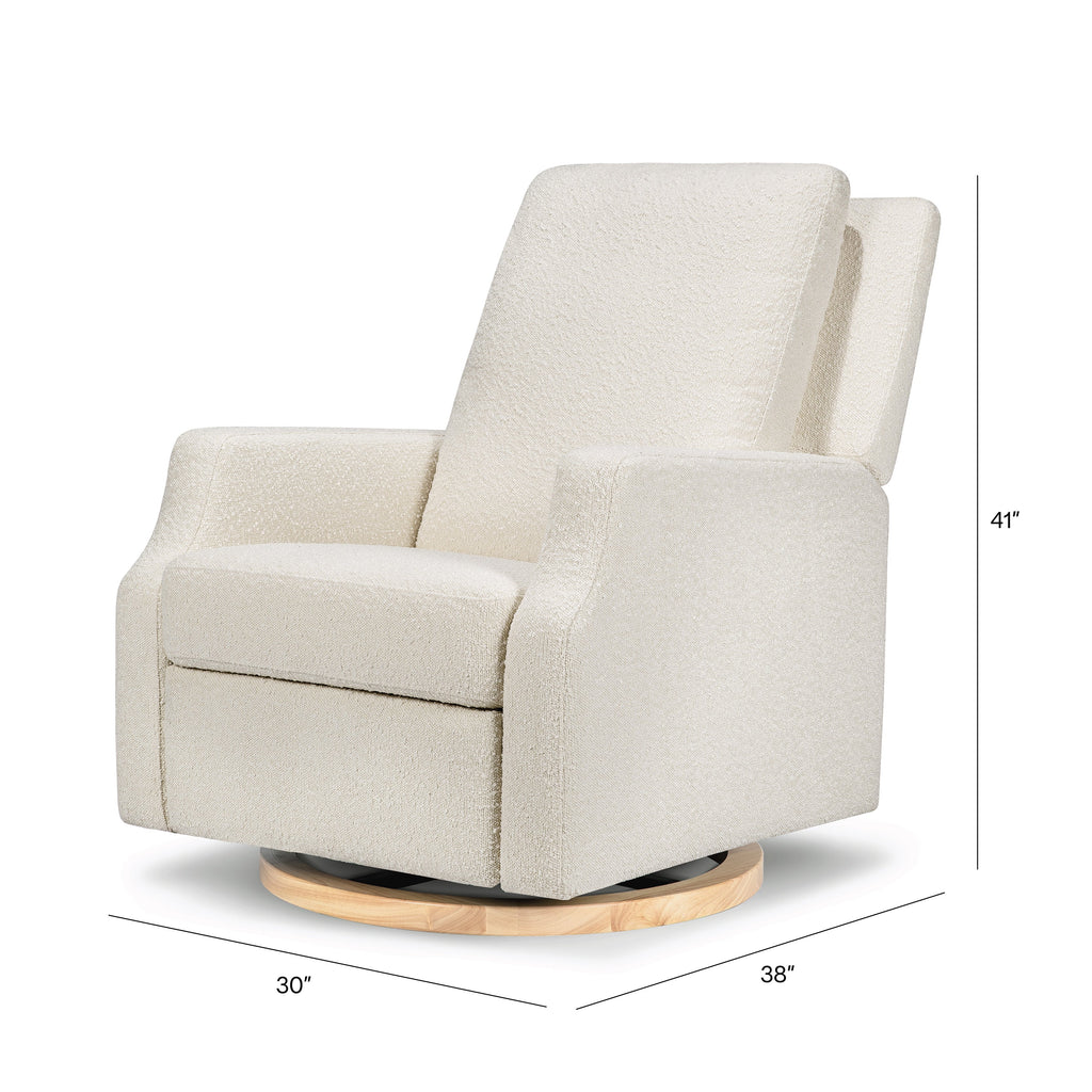 Sillón reclinable y mecedora giratoria Crewe