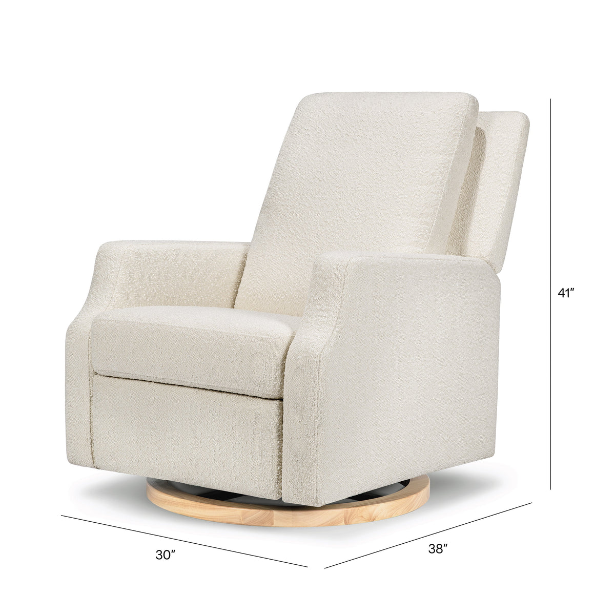 Sillón reclinable y mecedora giratoria Crewe
