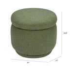 Enoki Storage Ottoman in Boucle