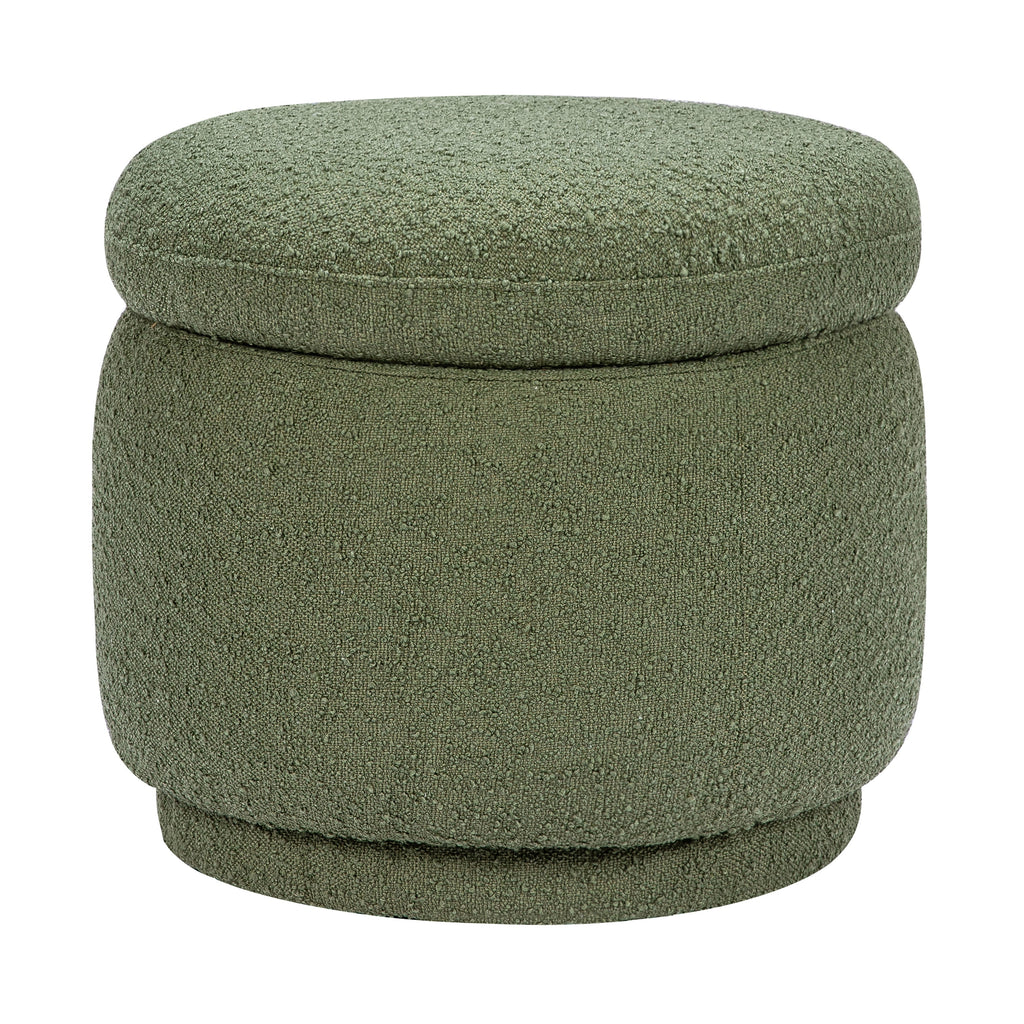 Enoki Storage Ottoman in Boucle