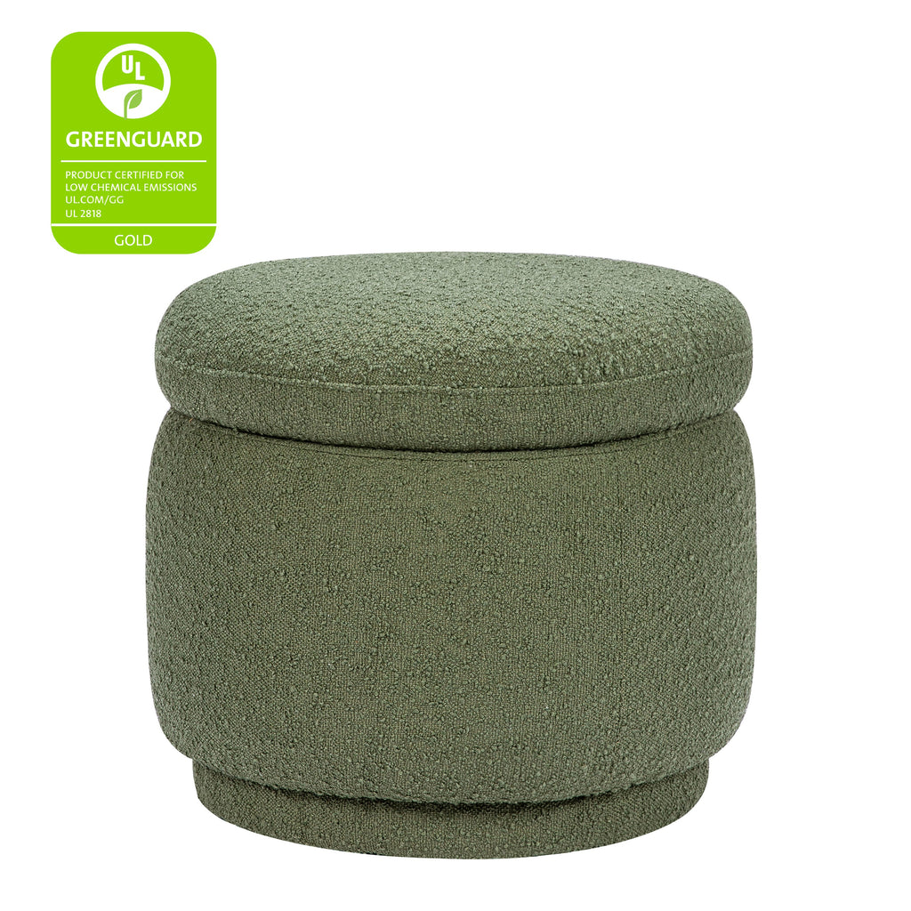 Enoki Storage Ottoman in Boucle