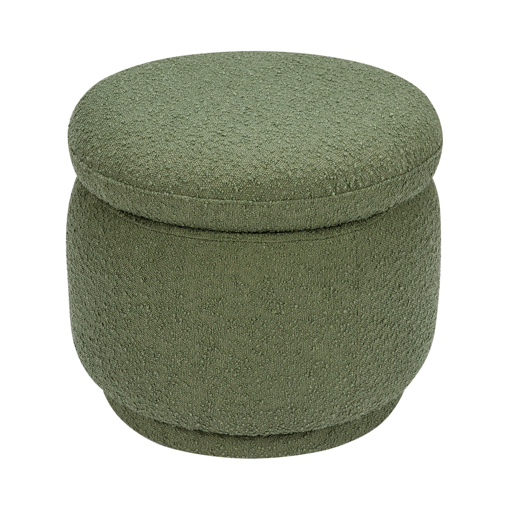 Enoki Storage Ottoman in Boucle