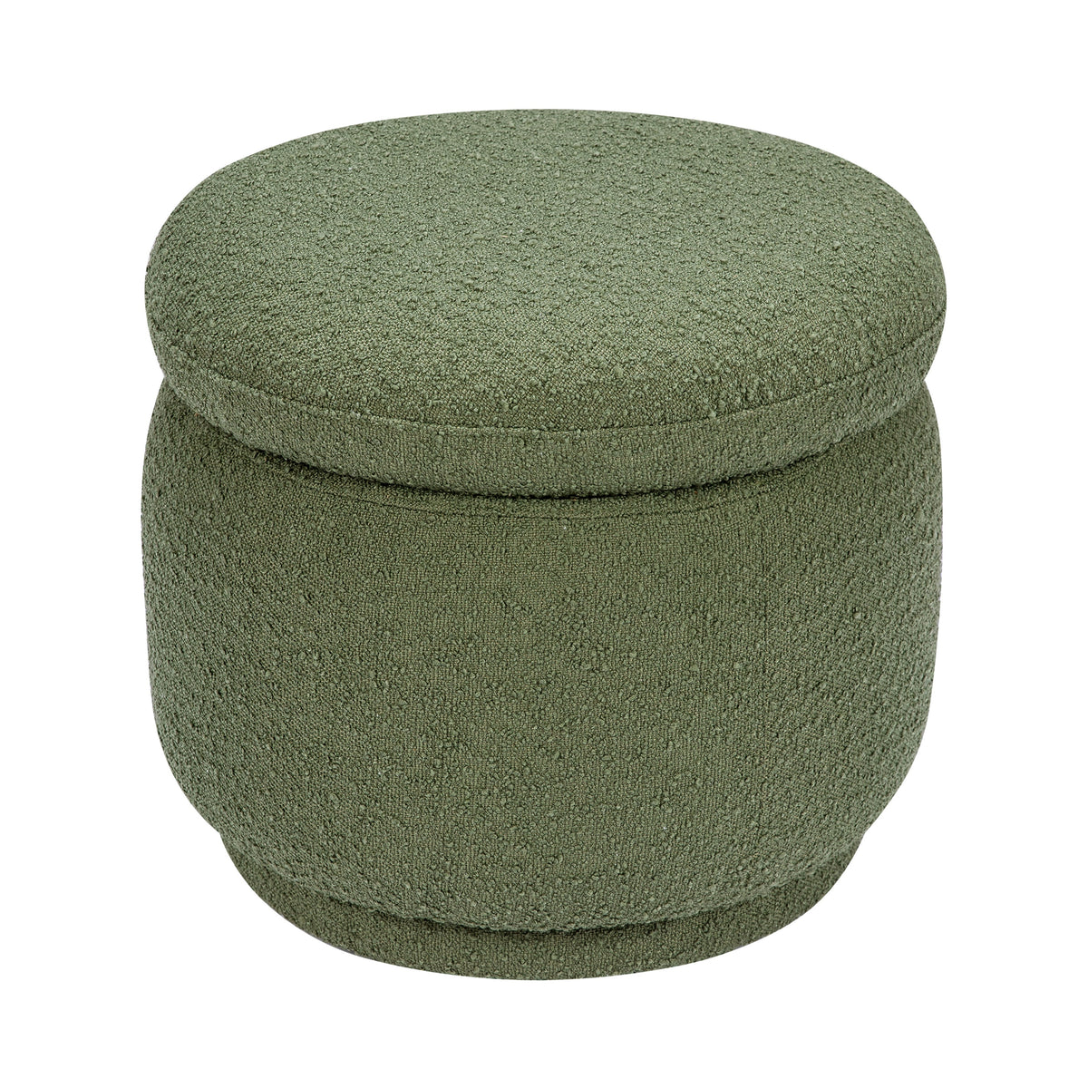 Enoki Storage Ottoman in Boucle