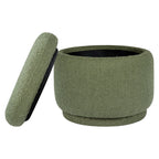 Enoki Storage Ottoman in Boucle
