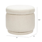 Enoki Storage Ottoman in Boucle