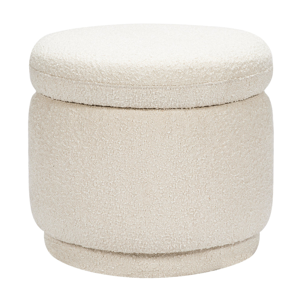 Enoki Storage Ottoman in Boucle
