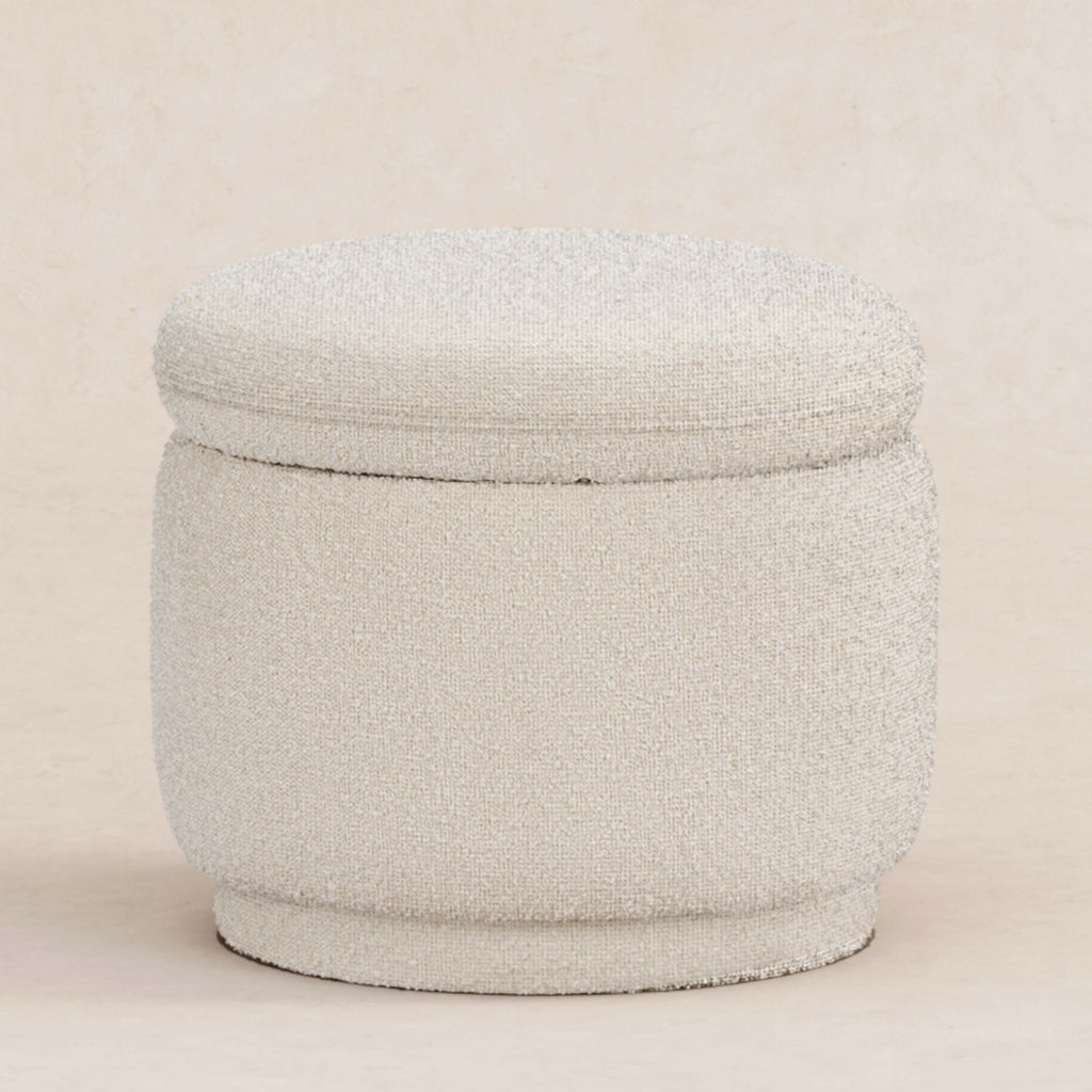 Enoki Storage Ottoman in Boucle