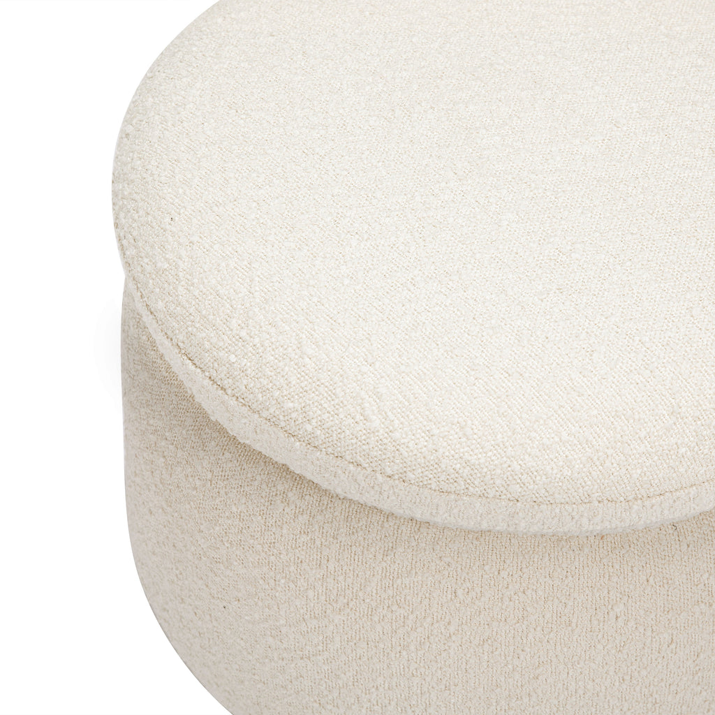 Enoki Storage Ottoman in Boucle