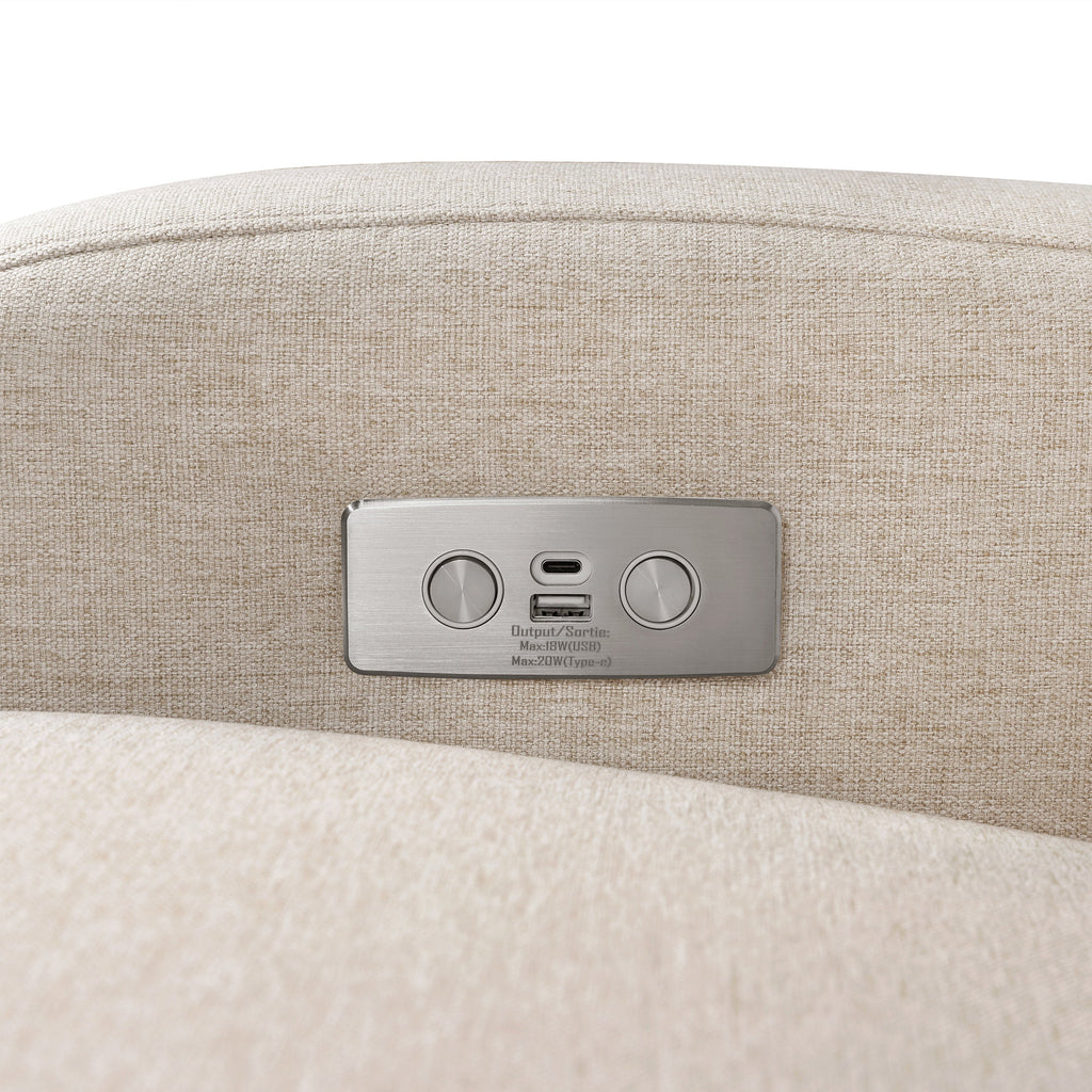 Nami Electronic Recliner and Swivel Glider Recliner with USB port
