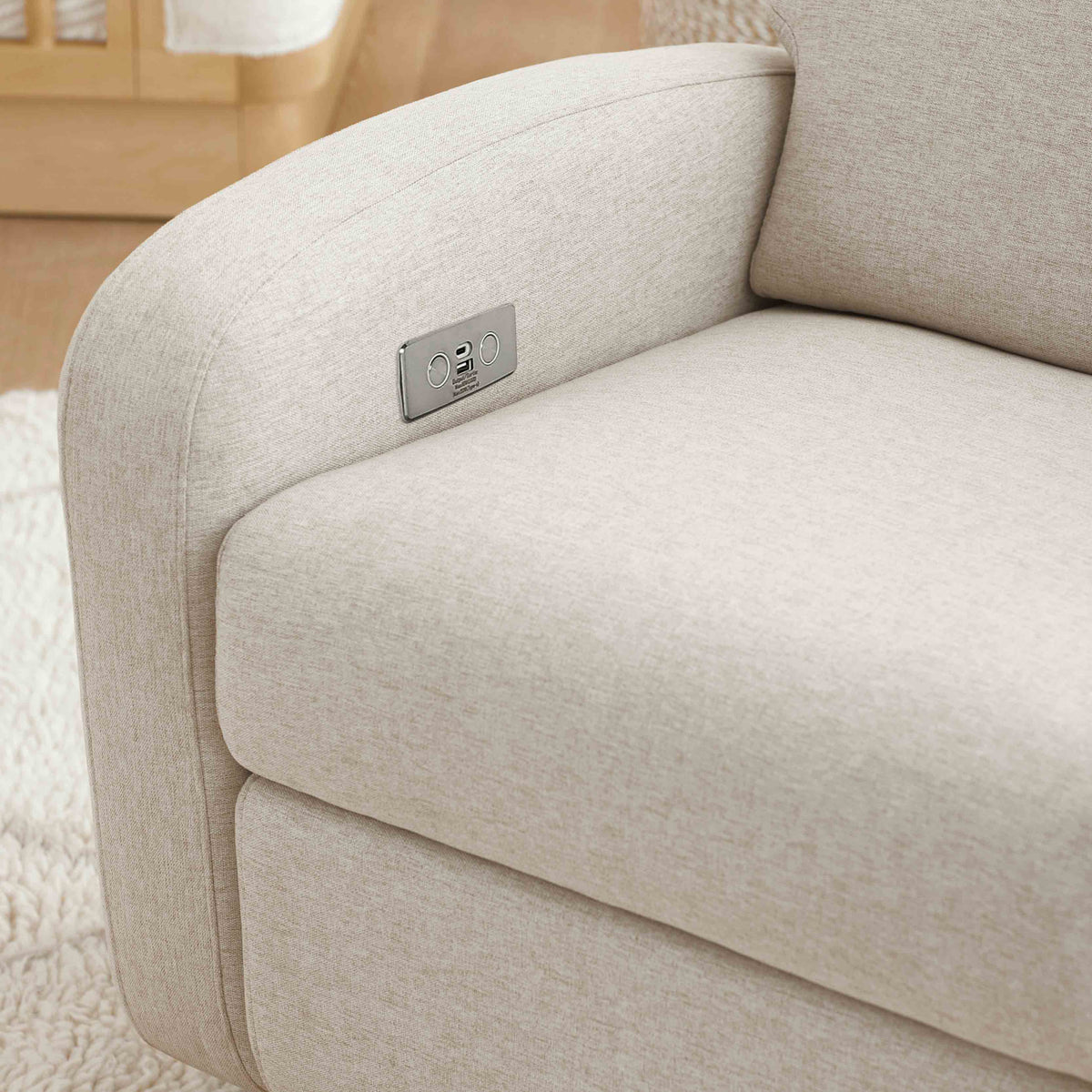 Nami Electronic Recliner and Swivel Glider Recliner with USB port