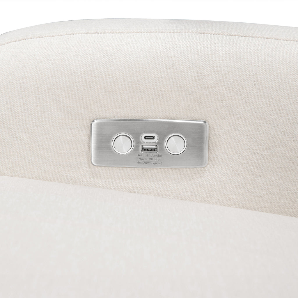 Nami Electronic Recliner and Swivel Glider Recliner with USB port