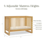Cuna convertible 3 en 1 Nantucket con kit de conversión para cama de niño pequeño