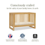 Nantucket 3-in-1 Convertible Crib with Toddler Bed Conversion Kit